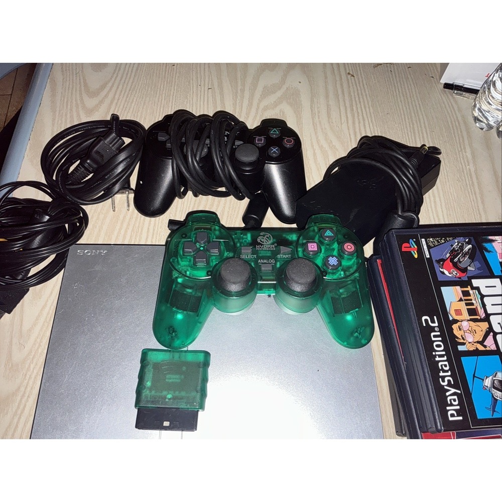 playstation 2 console, 1 Wireless Controller 1 Reg Controller ,5 Games